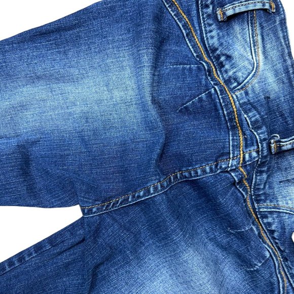 Womens Skinny Ripped Jeans Size 30 Blue Mid Rise Stretch Ankle Buttons - Picture 9 of 16